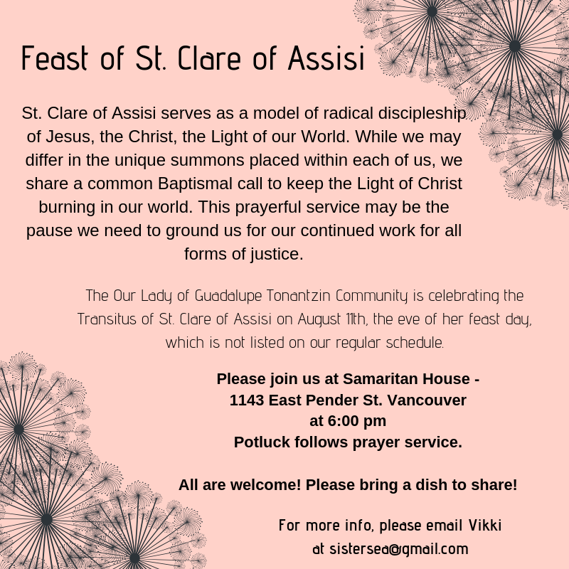 Feast of St. Clare of Assisi